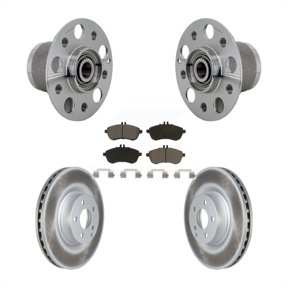 Ensemble de roulement de moyeu avant, Rotor de frein enduit et Kit de plaquettes pour Mercedes-Benz C25