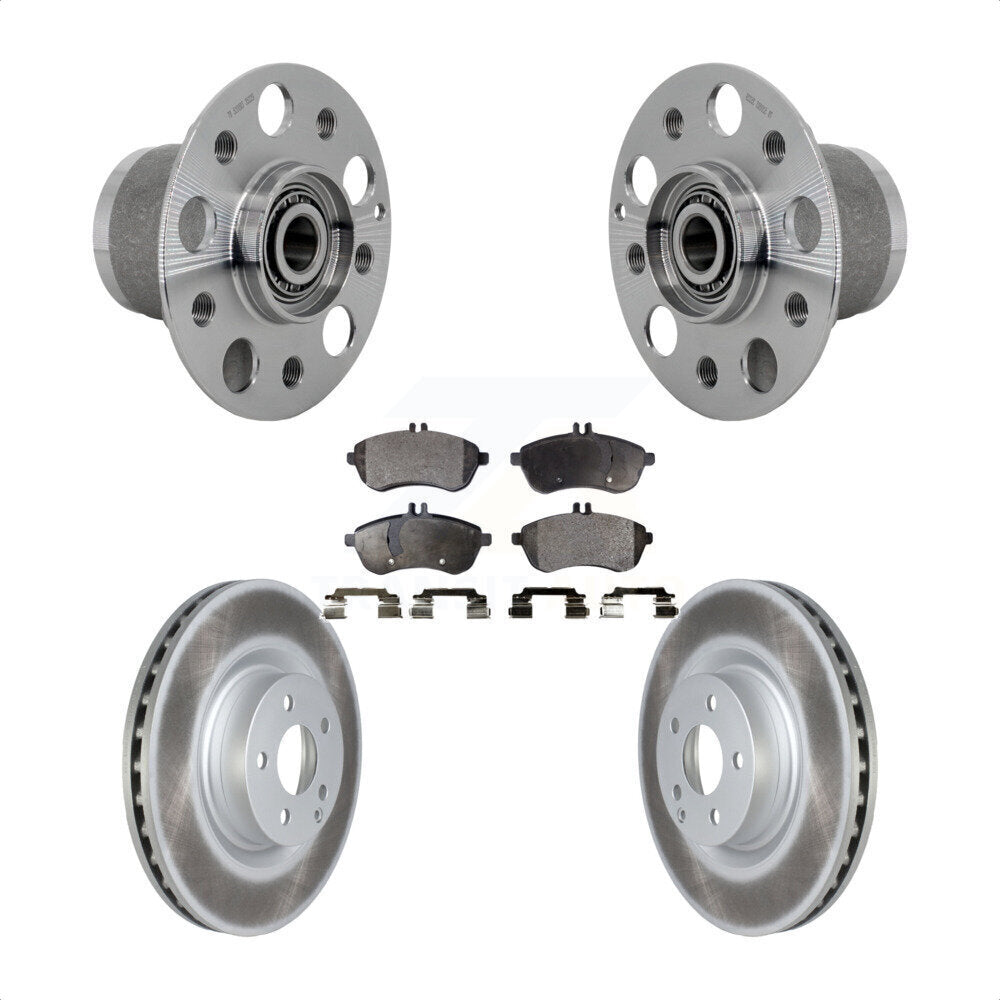 Ensemble de roulement de moyeu avant, Rotor de frein enduit et Kit de plaquettes pour Mercedes-Benz C25