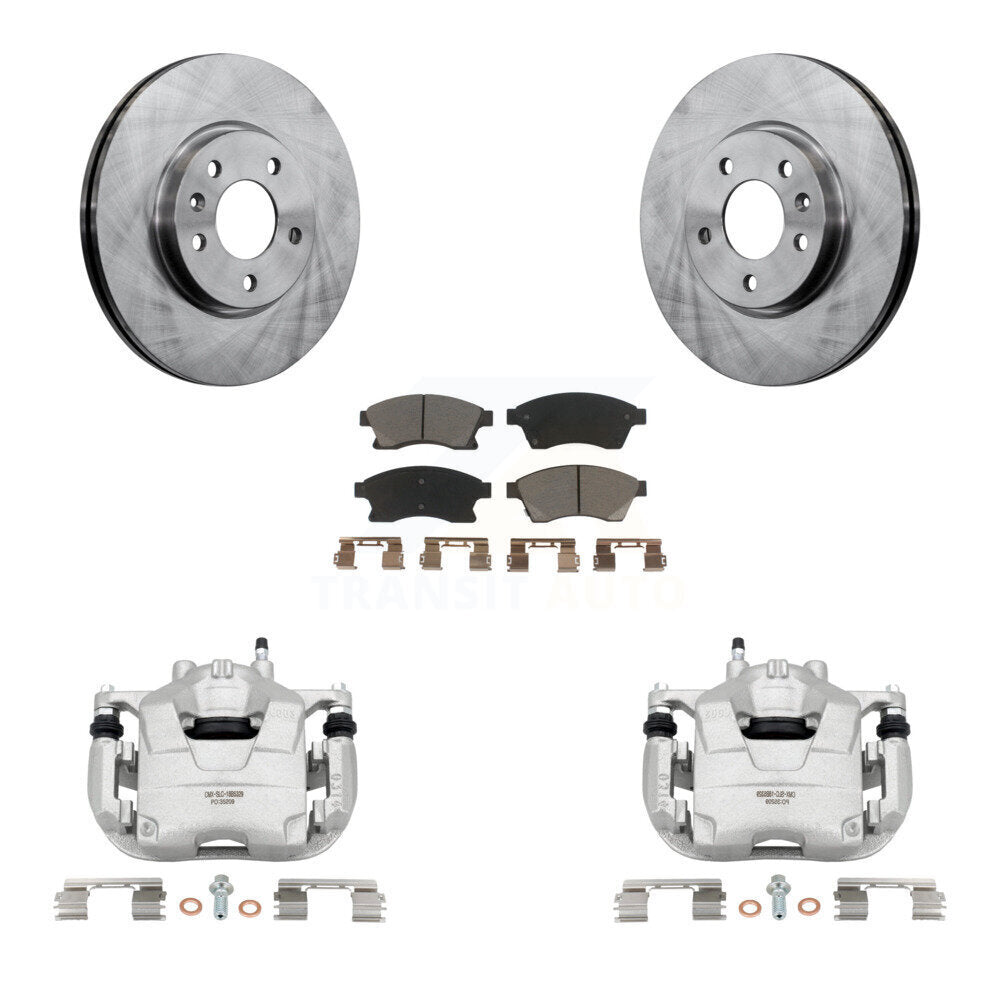 Kit de rotors d'étrier de frein à disque avant et de plaquettes en céramique pour Buick Verano 2012 – 2013