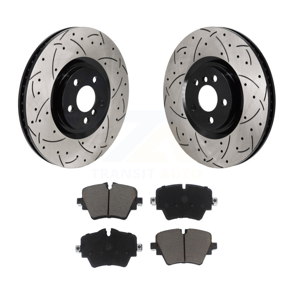 Kit de plaquettes en céramique pour Rotor de frein à disque, fente de forage à revêtement avant, pour BMW 228i Gran Coupé
