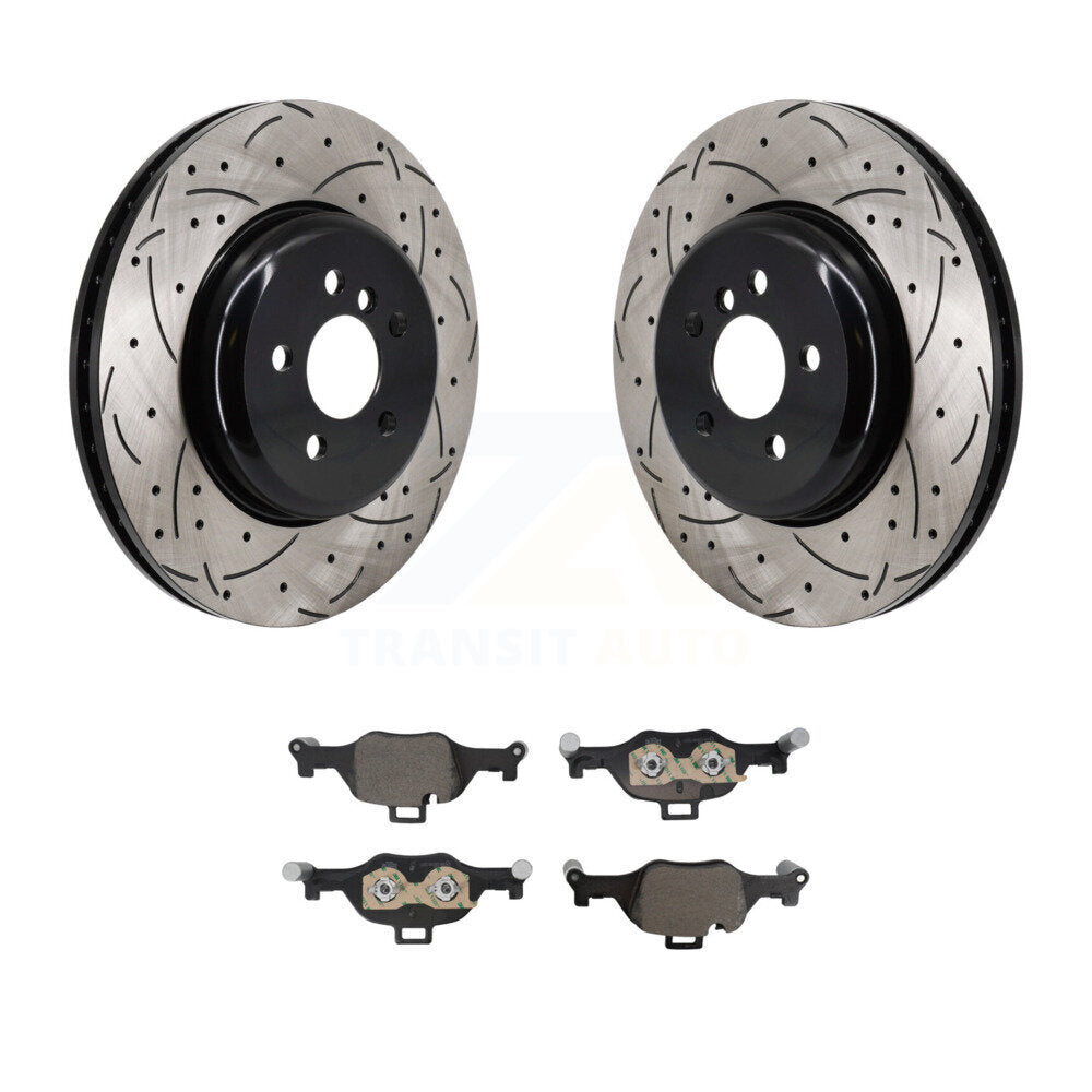 Kit de plaquettes de frein en céramique, Rotor de frein à fente avant percé, pour BMW X5 X6 530i xDrive i4 540