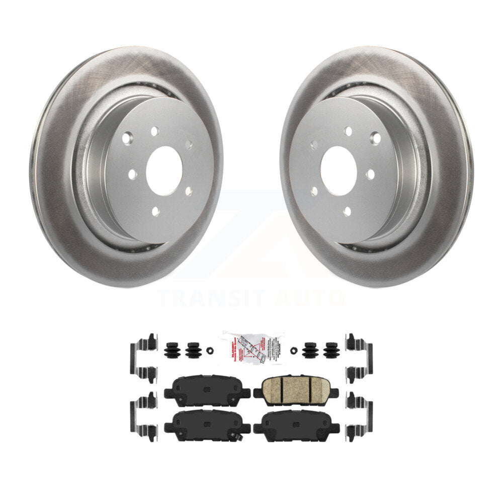 Kit de rotors de frein à disque à revêtement arrière et de plaquettes en céramique pour INFINITI Q50 Q60 QX70