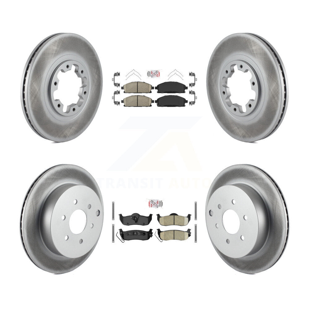 Kit de rotors de frein à revêtement de plaquettes en céramique avant et arrière, pour Nissan Pathfinder 04 à partir de 08