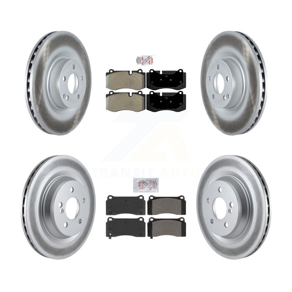 Kit de rotors de frein à revêtement semi-métallique avant et arrière, pour Mercedes-Benz CL55 11-14