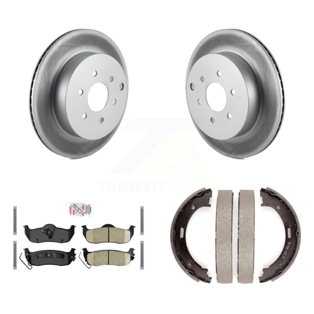 Kit de plaquettes en céramique et de chaussures de stationnement pour Rotors arrière, avec revêtement de disque, pour Nissan Pathfinde