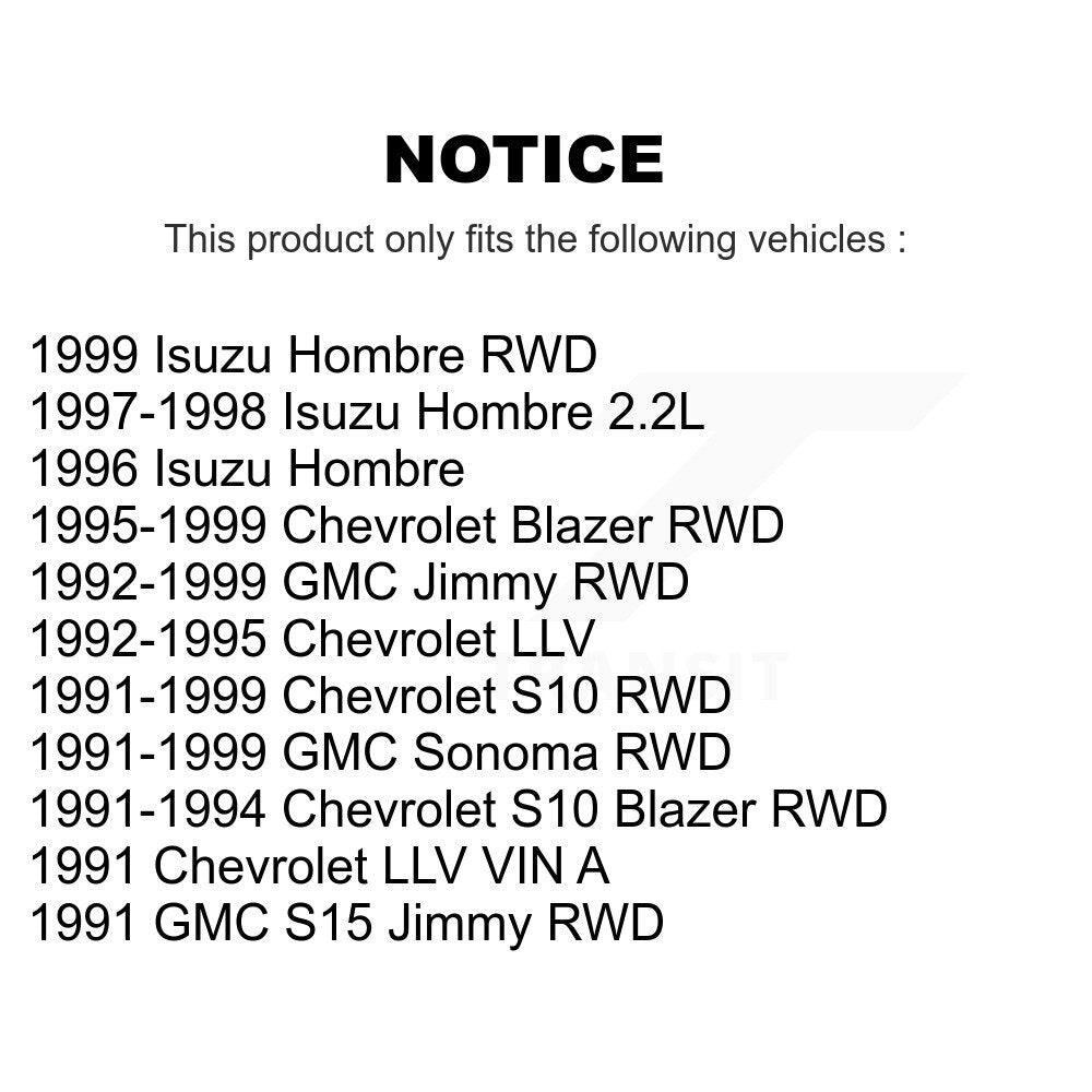 Tuyau hydraulique de frein avant, pour Chevrolet GMC S10 Sonoma Blazer Jimmy Isuzu S15