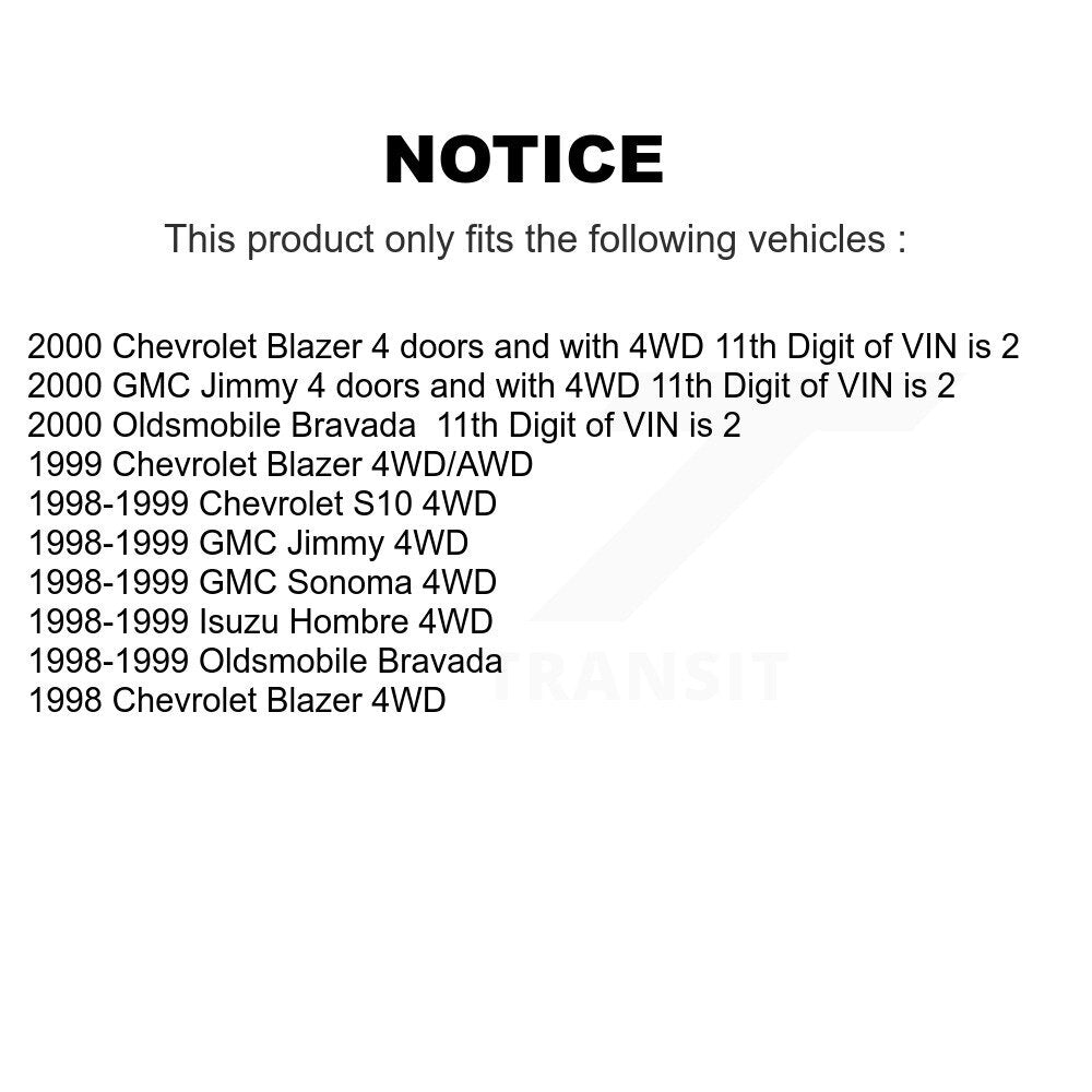 Tuyau hydraulique de frein avant droit, pour Chevrolet GMC Blazer Jimmy S10 Sonoma Isuz