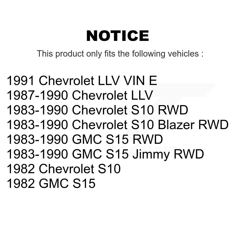 Tuyau hydraulique de frein avant, pour Chevrolet S10 GMC S15 Blazer Jimmy LLV 12-H38107