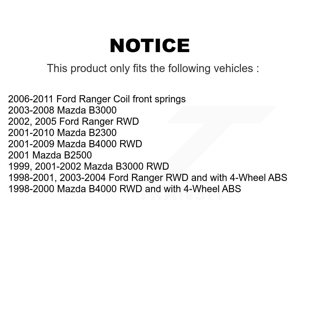 Tuyau hydraulique de frein avant, pour Ford Ranger Mazda B4000 B3000 B2300 B2500