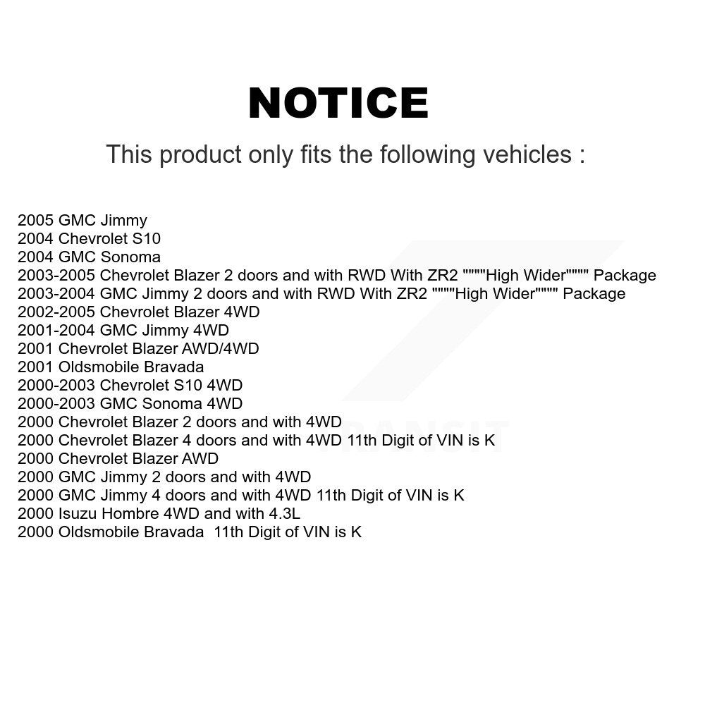 Tuyau hydraulique de frein avant droit, pour Chevrolet GMC Blazer S10 Jimmy Sonoma Isuz