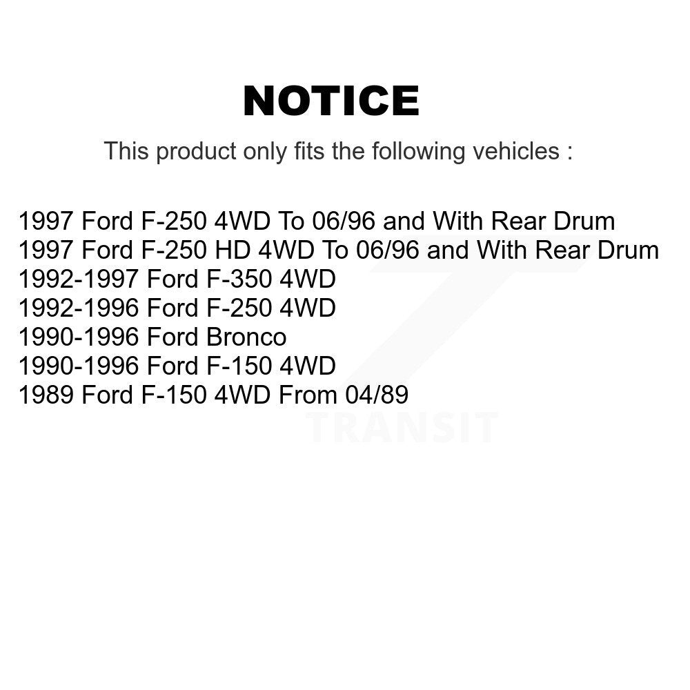 Tuyau hydraulique de frein central arrière, pour Ford F-150 F-250 F-350 HD Bronco 12-H38867