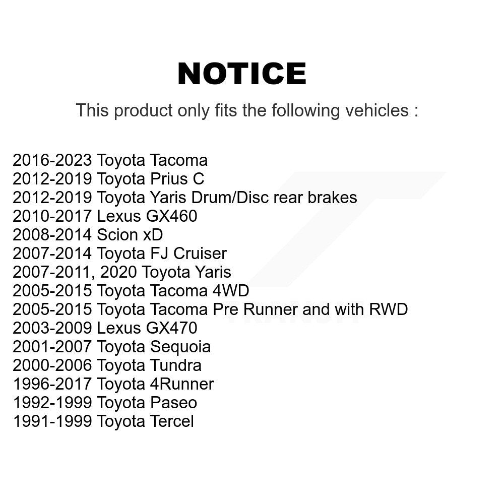 Tuyau hydraulique de frein pour Toyota Tacoma Yaris 4Runner Prius C Tundra FJ Cruiser