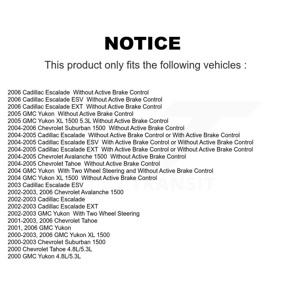 Tuyau hydraulique de frein arrière gauche, pour Chevrolet Avalanche 1500 GMC Yukon Tahoe XL