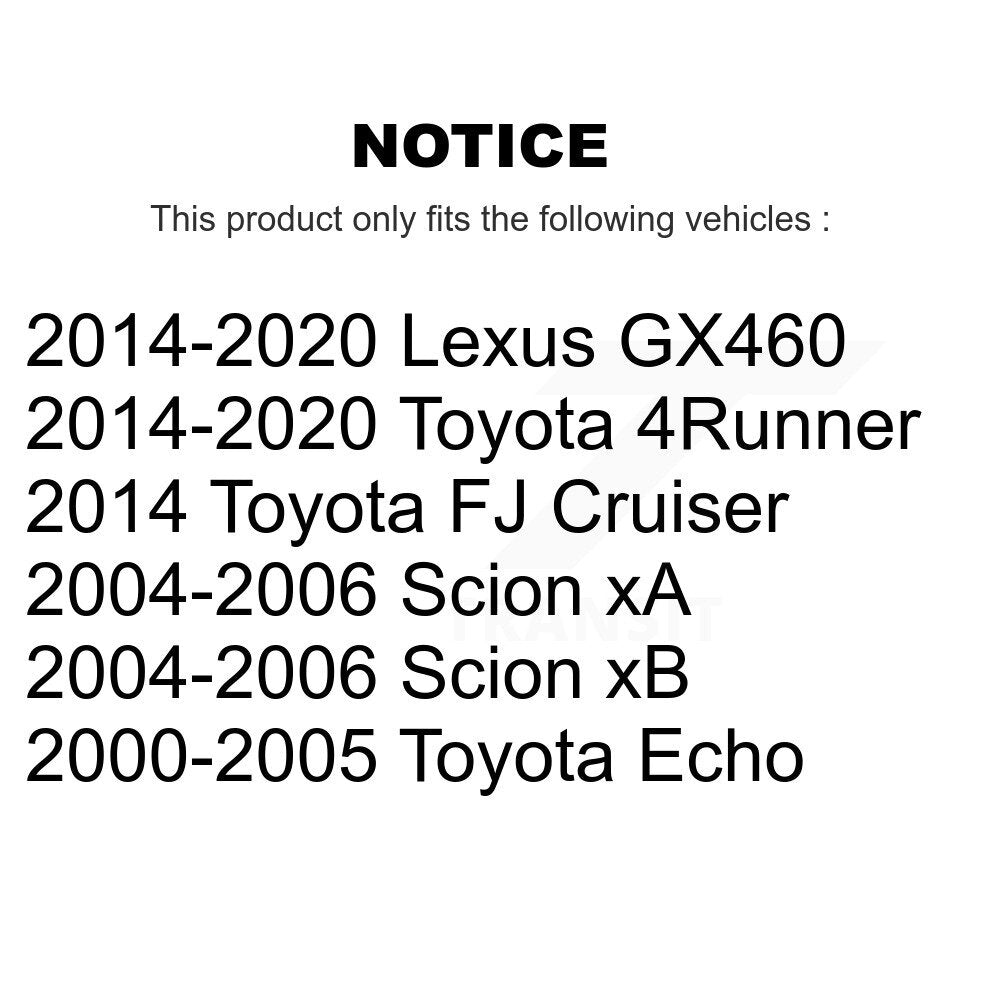 Tuyau hydraulique de frein arrière, pour Toyota Echo 4Runner Lexus GX460 Scion xB FJ xA