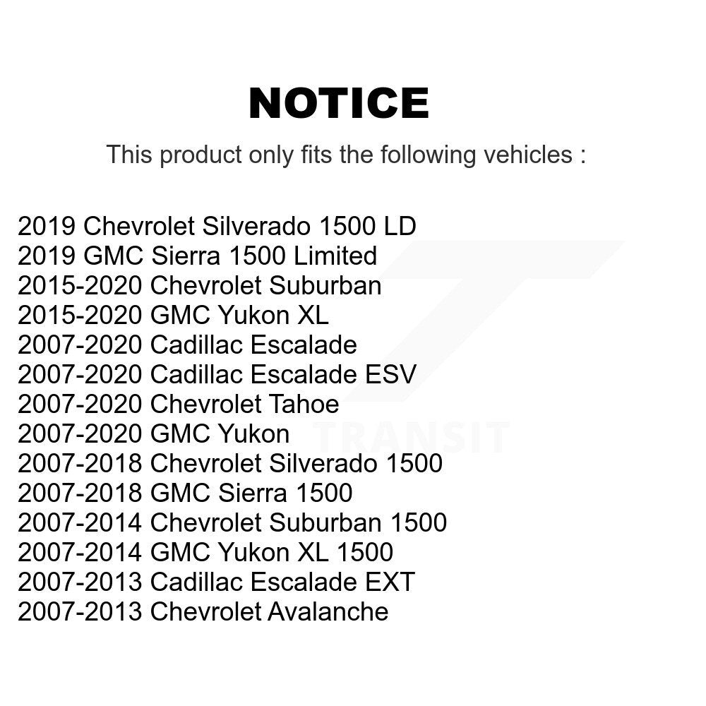Tuyau hydraulique de frein avant gauche, pour Chevrolet GMC Sierra 1500 Silverado Tahoe X