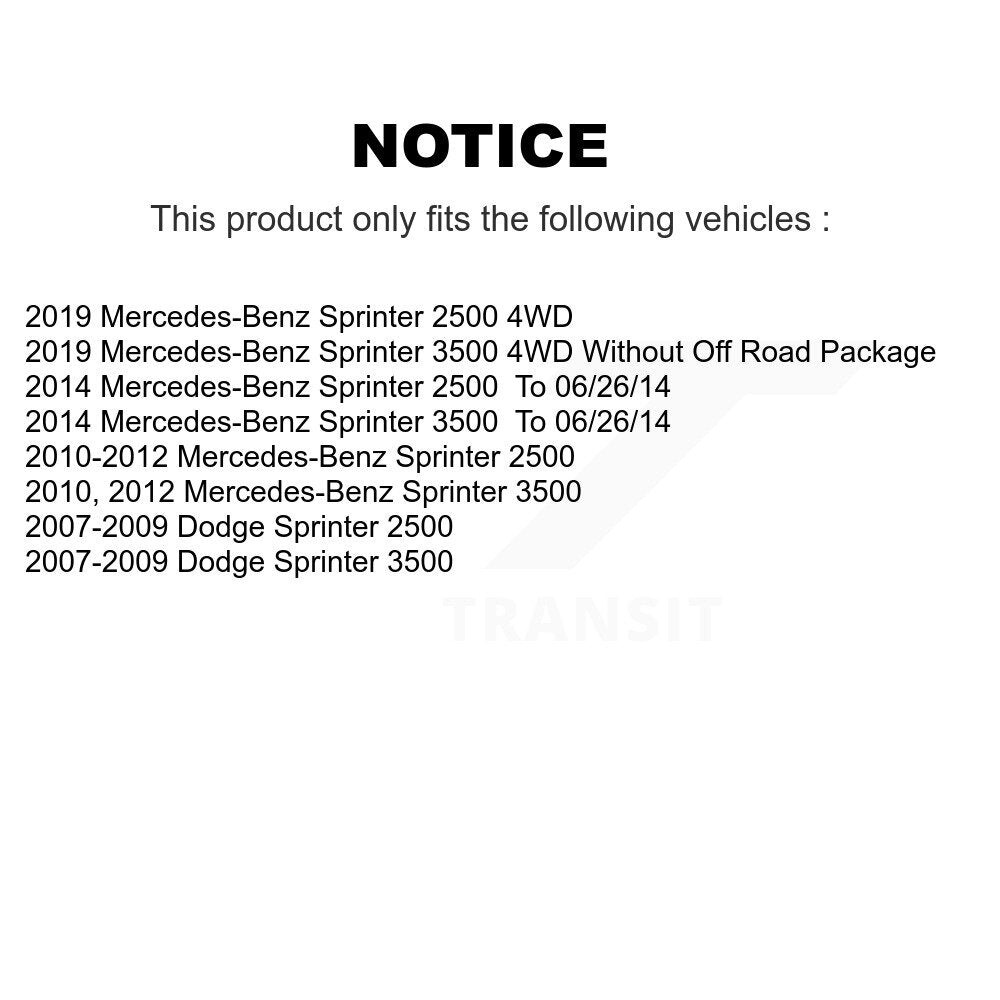 Tuyau hydraulique de frein pour Mercedes-Benz Sprinter 2500 3500 Dodge 12-H620904