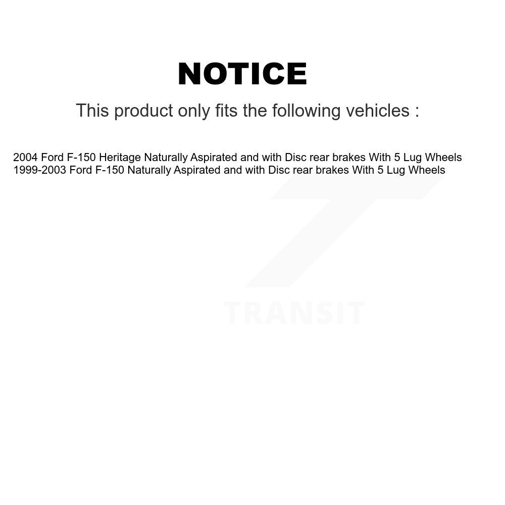 Tuyau hydraulique de frein arrière droit pour Ford F-150 Heritage avec 5 roues à ergots