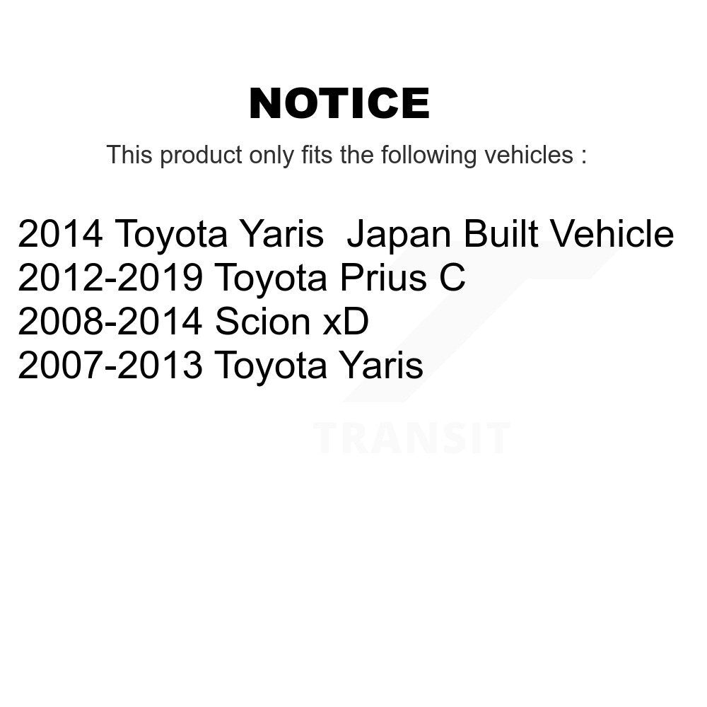 Tuyau hydraulique de frein avant gauche, pour Toyota Yaris Prius C Scion xD 12-H621060
