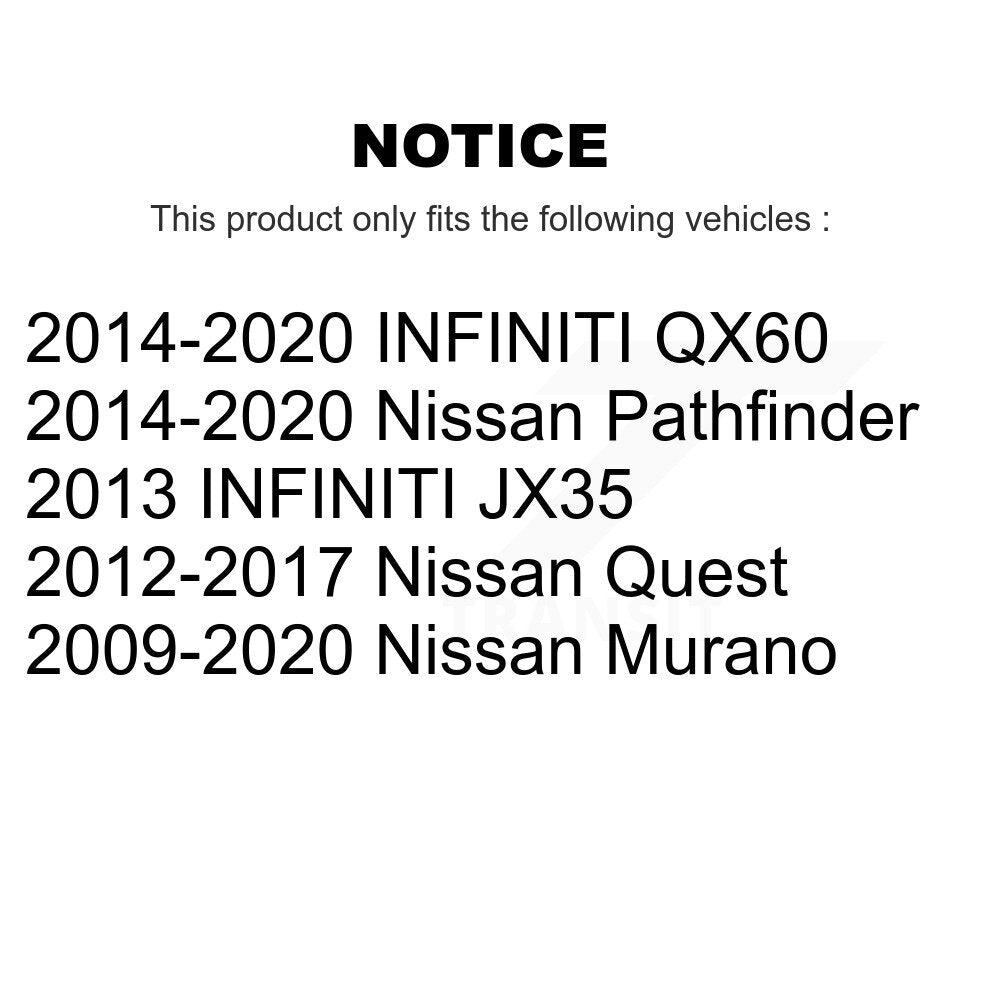 Tuyau hydraulique de frein arrière pour Nissan Murano Pathfinder INFINITI QX60 JX35 Quest