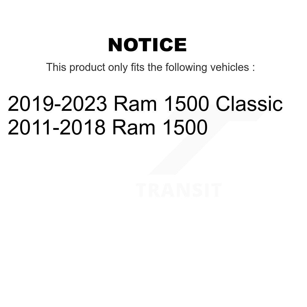 Tuyau hydraulique de frein arrière droit pour Ram 1500 Classic 12-H621751