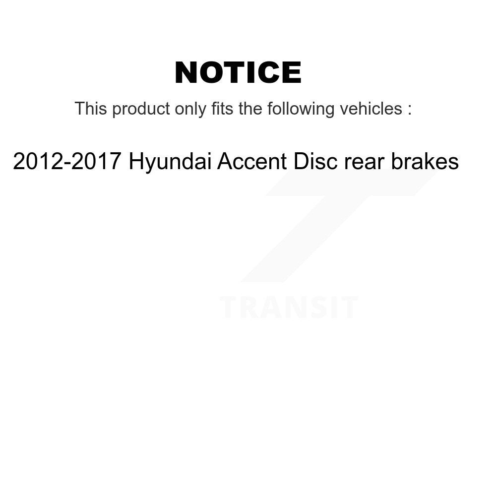 Tuyau hydraulique de frein extérieur arrière gauche pour freins arrière à disque Hyundai Accent 12-17
