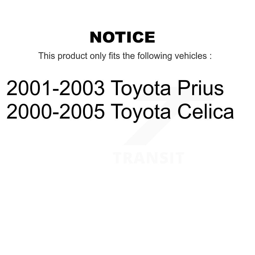 Kit de matériel de frein à tambour arrière pour Toyota Celica Prius 13-H17373