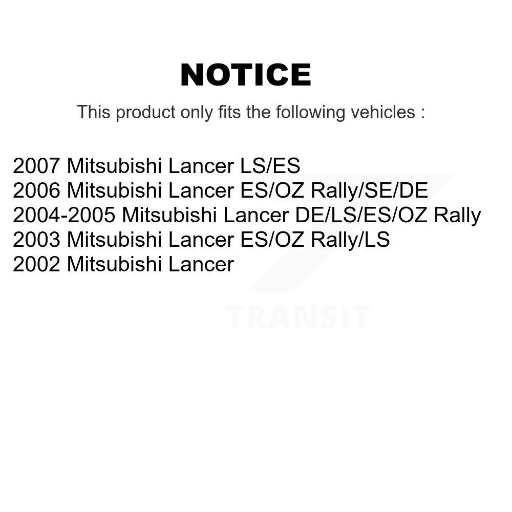 Kit de matériel de frein à tambour arrière pour Mitsubishi Lancer 13-H17381