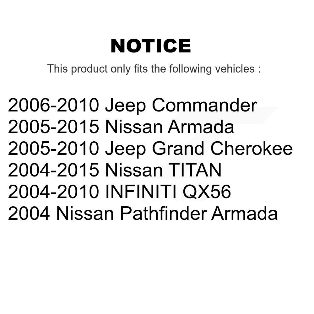 Kit de matériel de frein de stationnement arrière, pour Jeep Nissan Grand Cherokee TITAN Armada QX5
