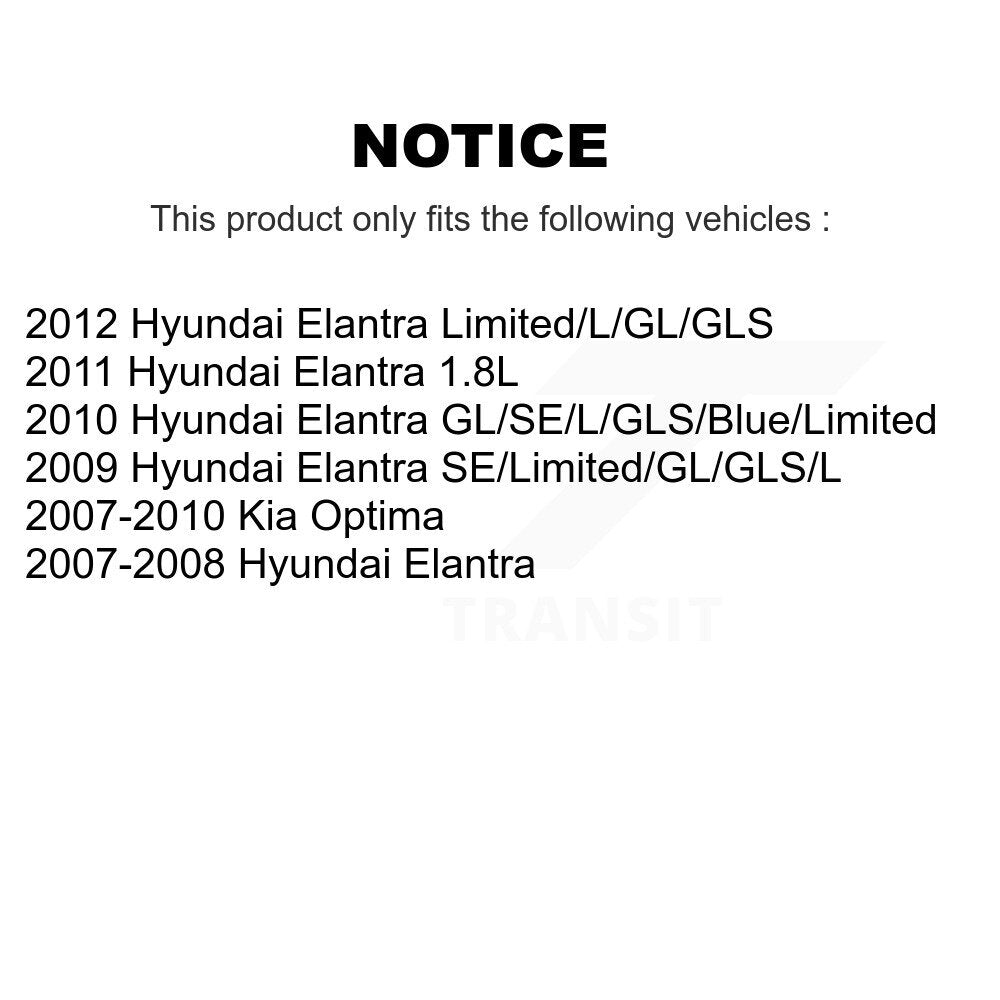 Kit de matériel de frein de stationnement arrière pour Hyundai Elantra Kia Optima 13-H17434