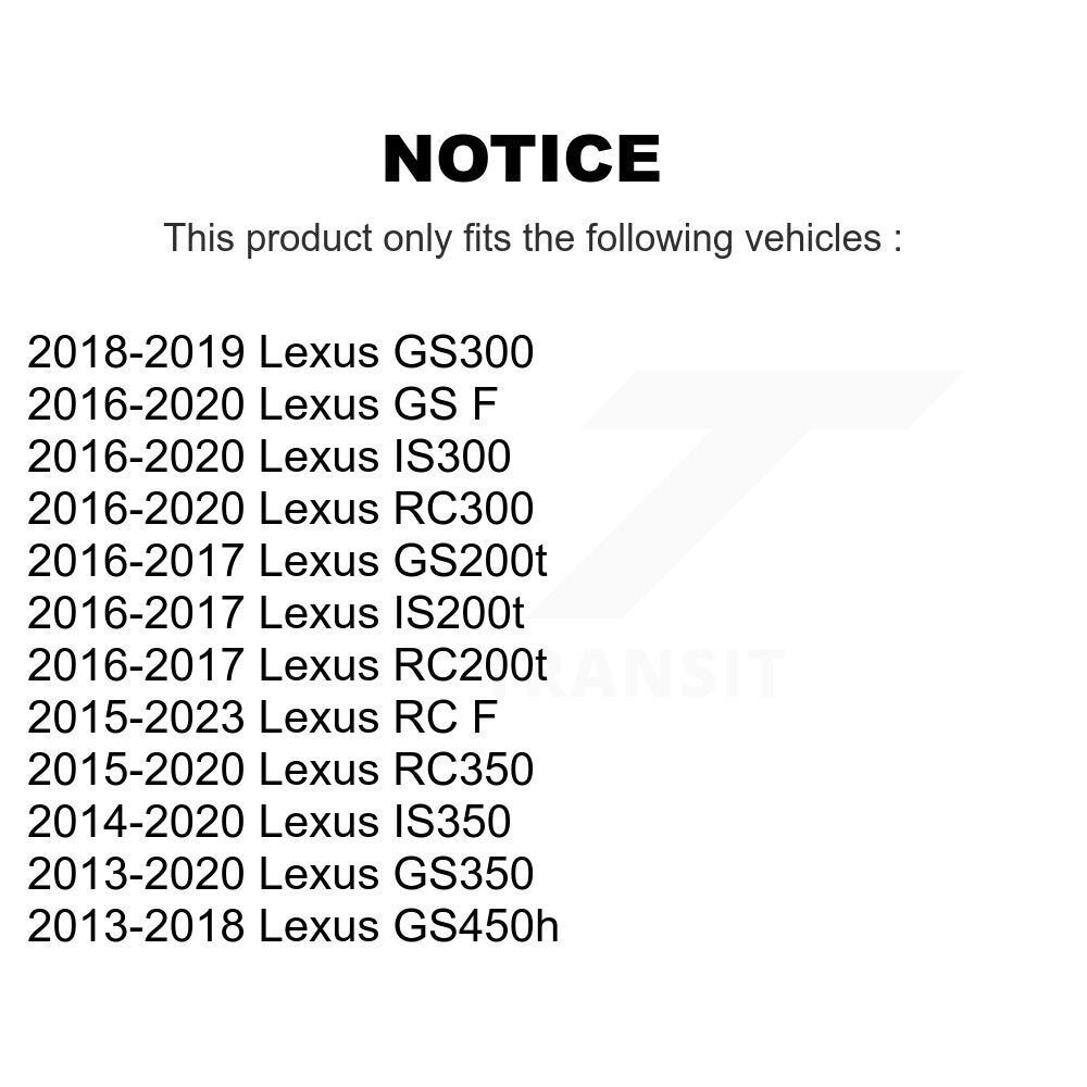 Kit de matériel de frein de stationnement arrière, pour Lexus IS300 IS350 GS350 RC350 RC300 RC F GS