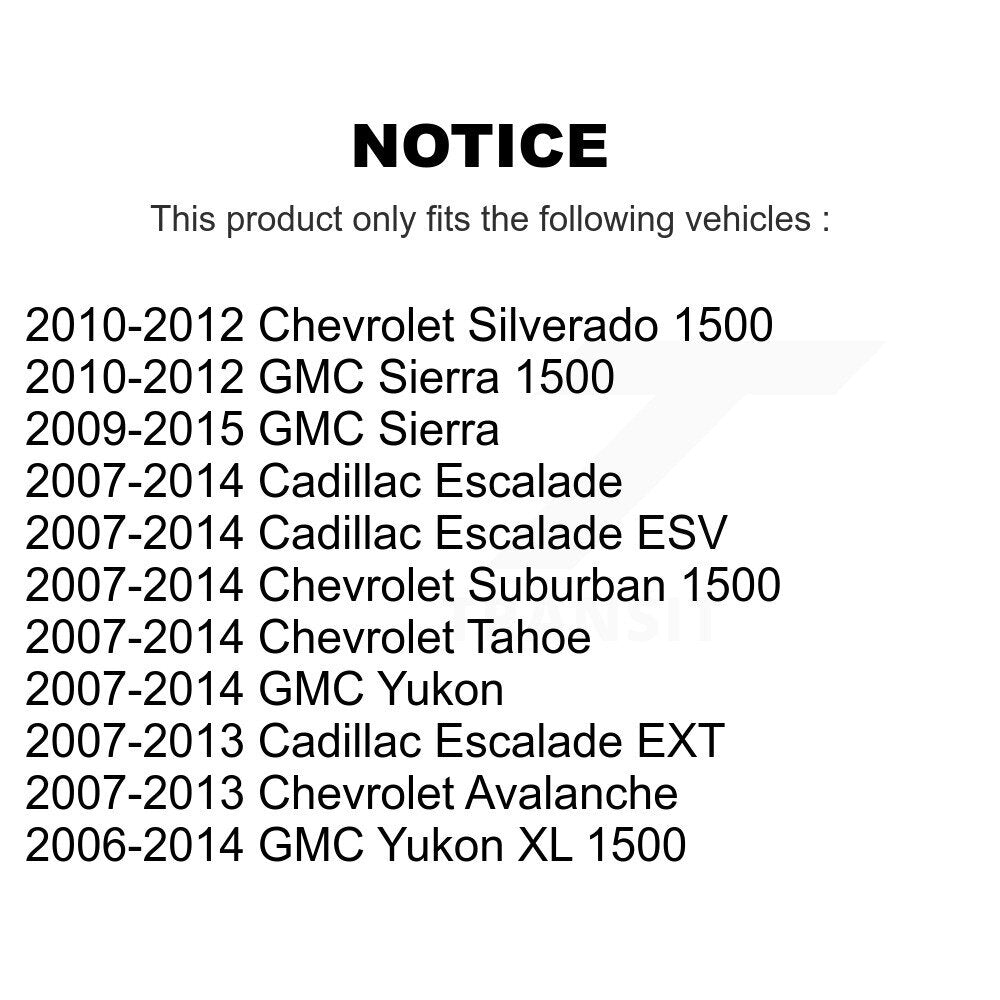 Kit de matériel de frein de stationnement arrière, pour Chevrolet GMC Sierra 1500 Silverado Cadilla