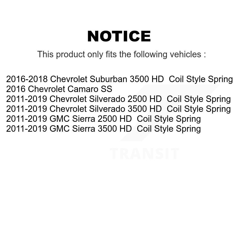 Kit de matériel de frein de stationnement arrière, pour GMC Chevrolet Sierra 2500 HD Silverado 3500
