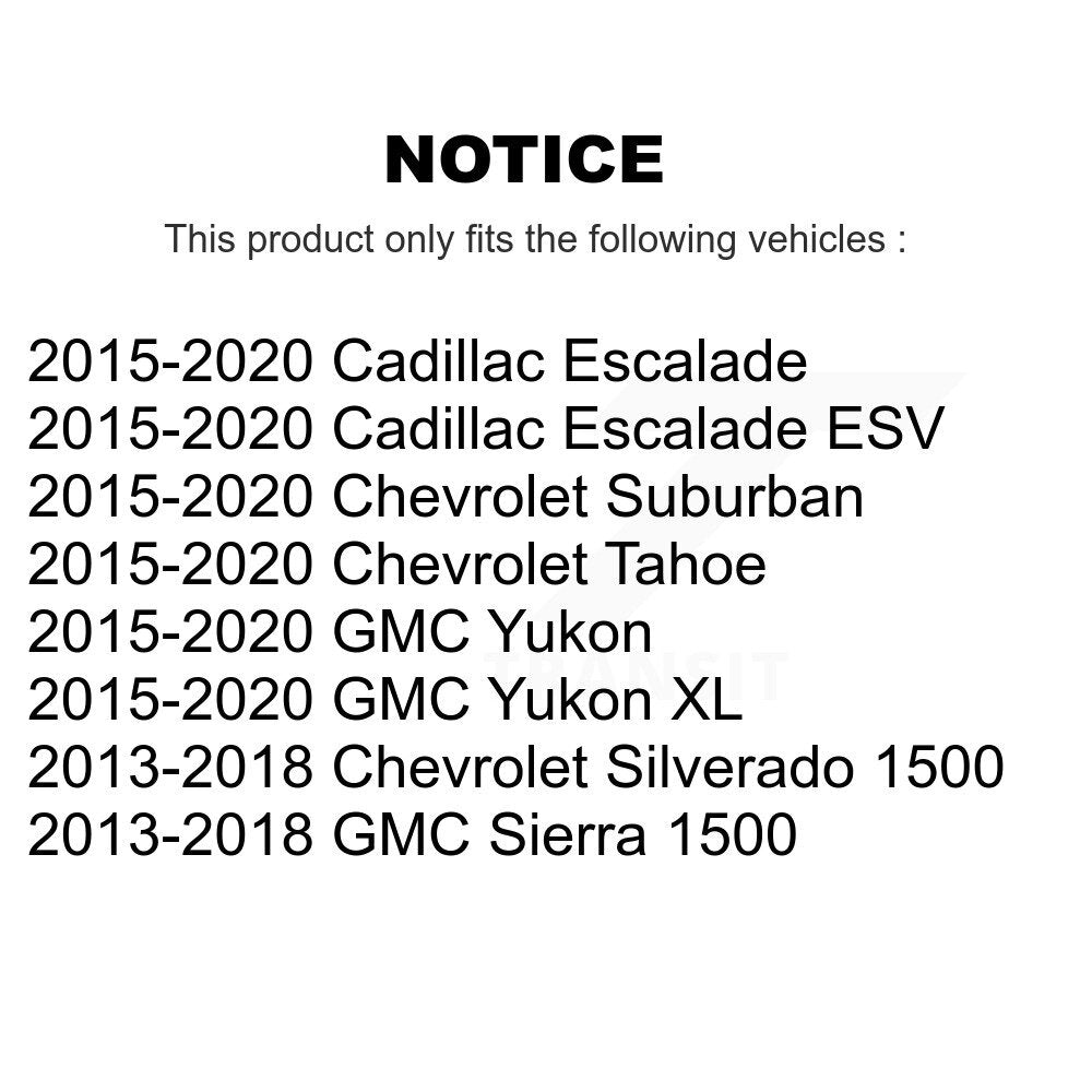 Kit de matériel de frein de stationnement arrière, pour GMC Chevrolet Sierra 1500 Silverado Tahoe X