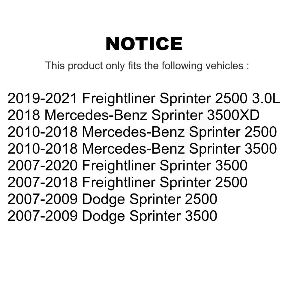 Filtre d'air de cabine pour Mercedes-Benz Sprinter 2500 3500 Dodge Freightliner 3500XD
