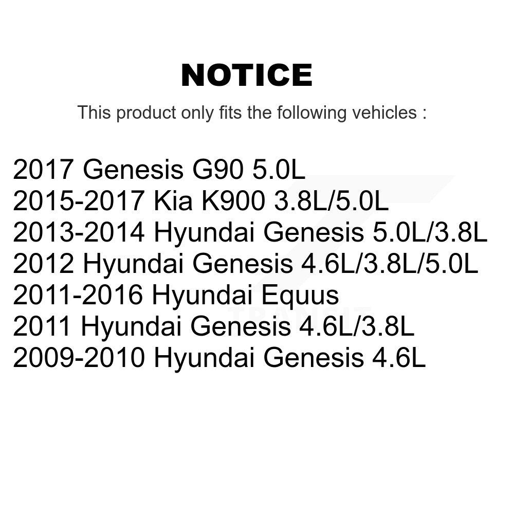 Filtre à air pour Hyundai Genesis Equus G90 Kia K900 57-49004