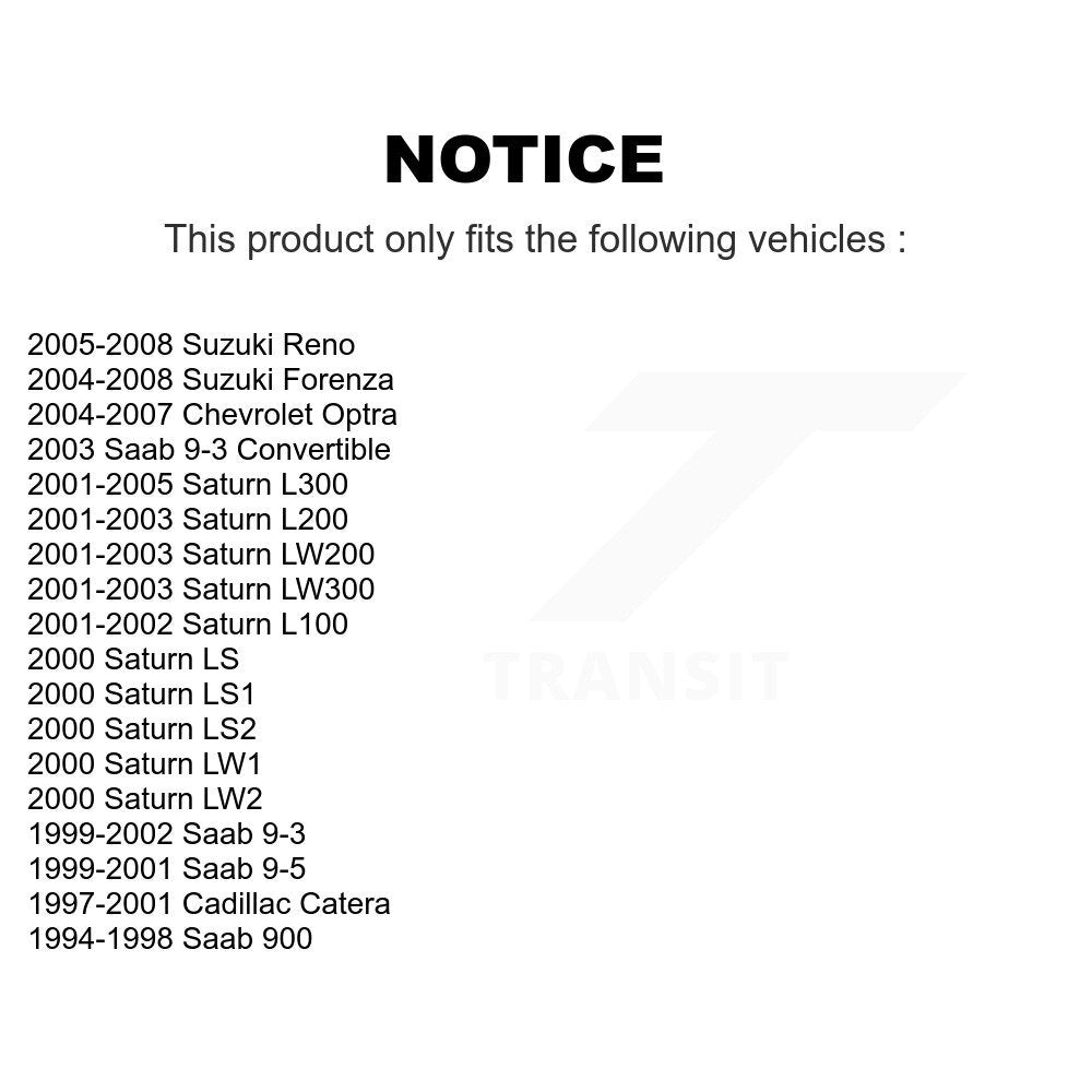Roulement de roue pour Chevrolet Optra Saab Saturn 9-3 L200 L300 900 9-5 L100 Catera