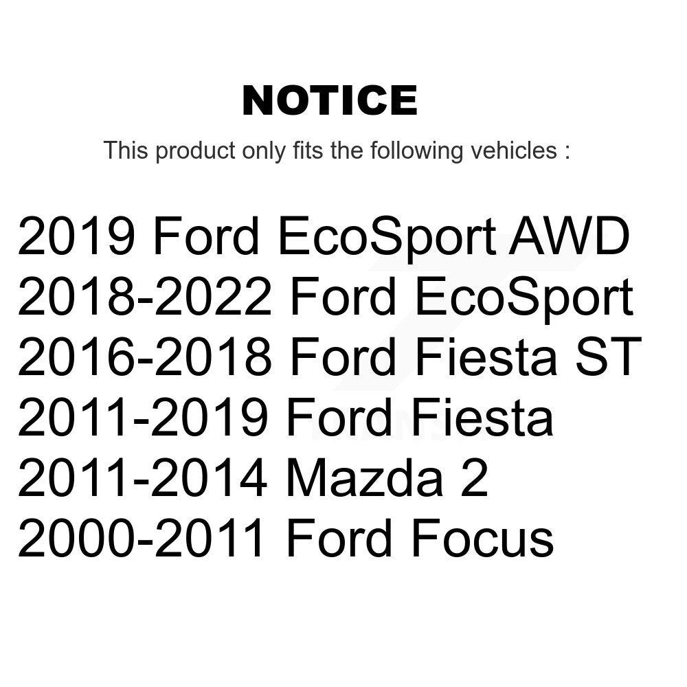 Roulement de roue pour Ford Focus Fiesta EcoSport Mazda 2 70-510056