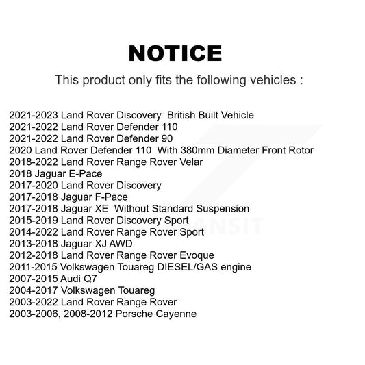 Roulement de roue pour Land Rover Range Sport Volkswagen Touareg Audi Q7 Evoque Vela