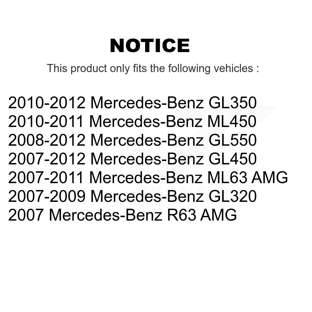 Roulement de roue avant pour Mercedes-Benz GL350 GL320 GL450 GL550 ML63 AMG R63 ML45