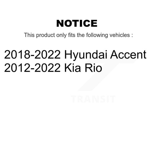 Roulement de roue avant pour Kia Rio Hyundai Accent 70-510125