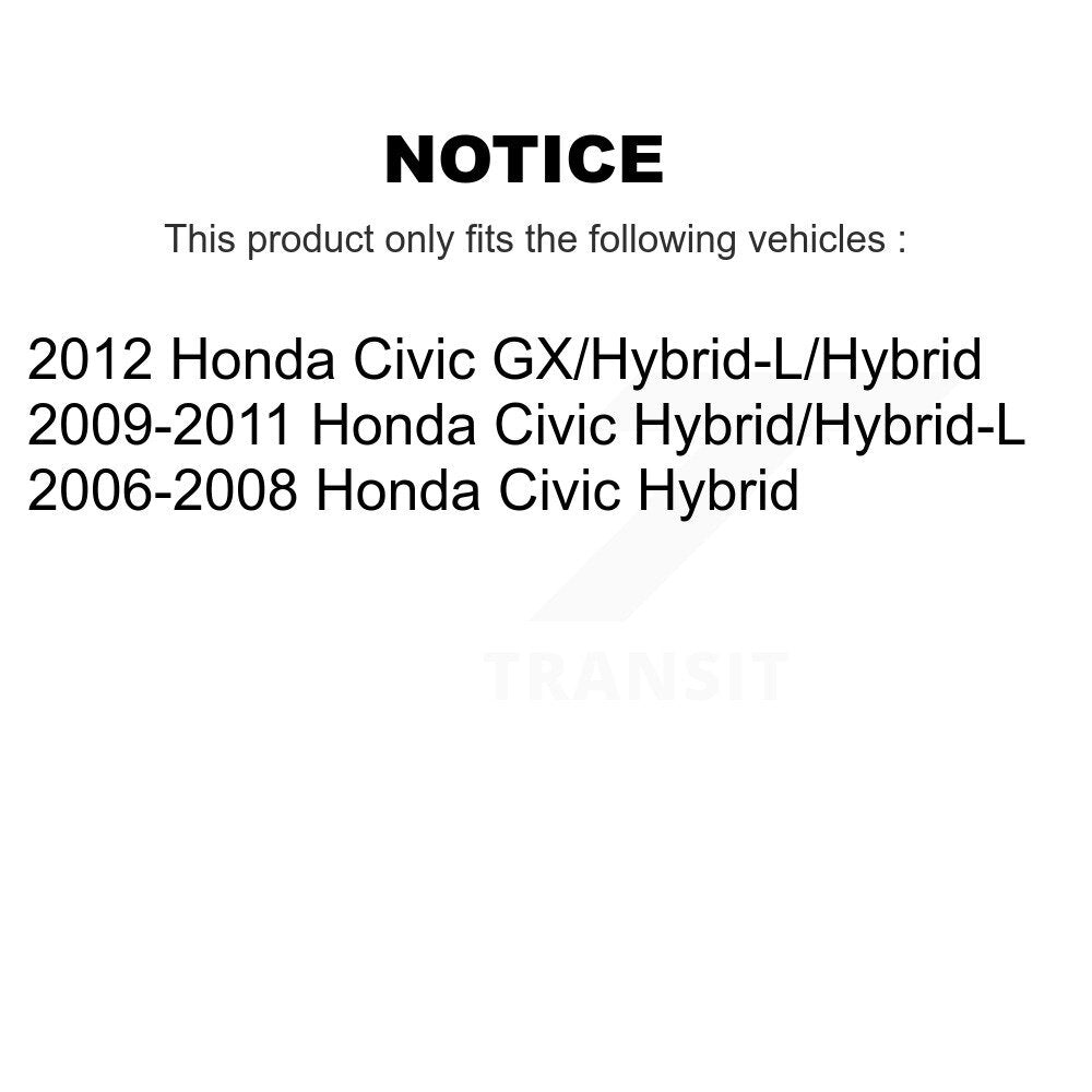 Ensemble de moyeu de roulement de roue arrière pour Honda Civic 70-512322