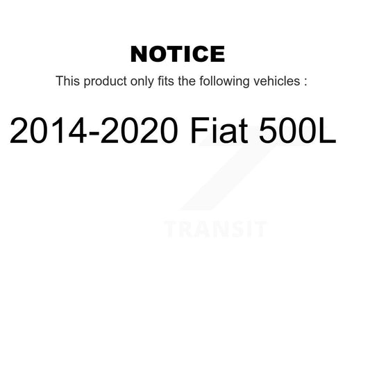 Ensemble de moyeu de roulement de roue arrière pour Fiat 500L 2014-2020 70-512571
