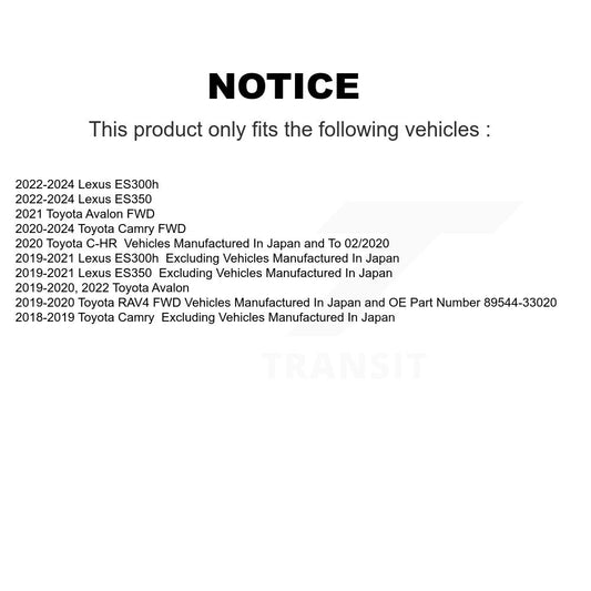 Ensemble de moyeu de roulement de roue arrière, pour Toyota RAV4 Camry Lexus C-HR ES350 ES300h