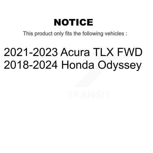 Ensemble de moyeu de roulement de roue arrière pour Honda Odyssey Acura TLX 70-512656