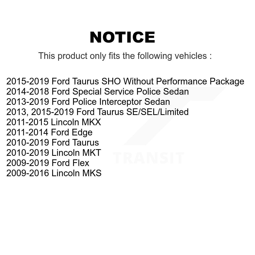 Ensemble de moyeu de roulement de roue pour berline de Police Ford Edge Flex Lincoln Taurus MKX