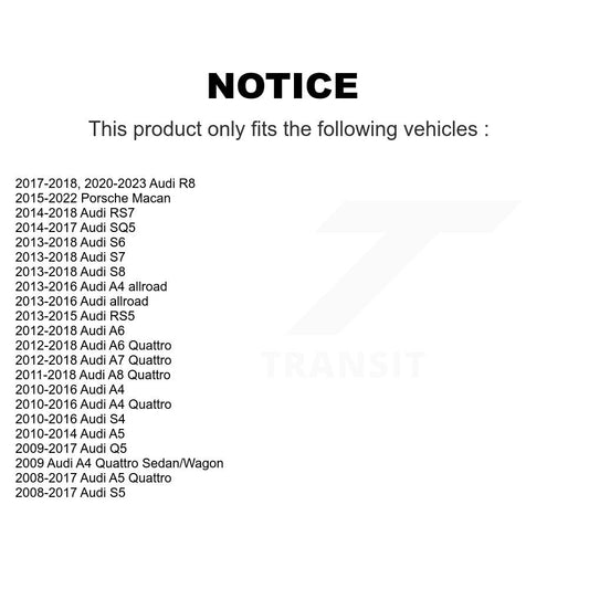 Ensemble de roulement de roue pour Audi Q5 Porsche Macan A4 Quattro A5 S4 S5 A6 A7 SQ5