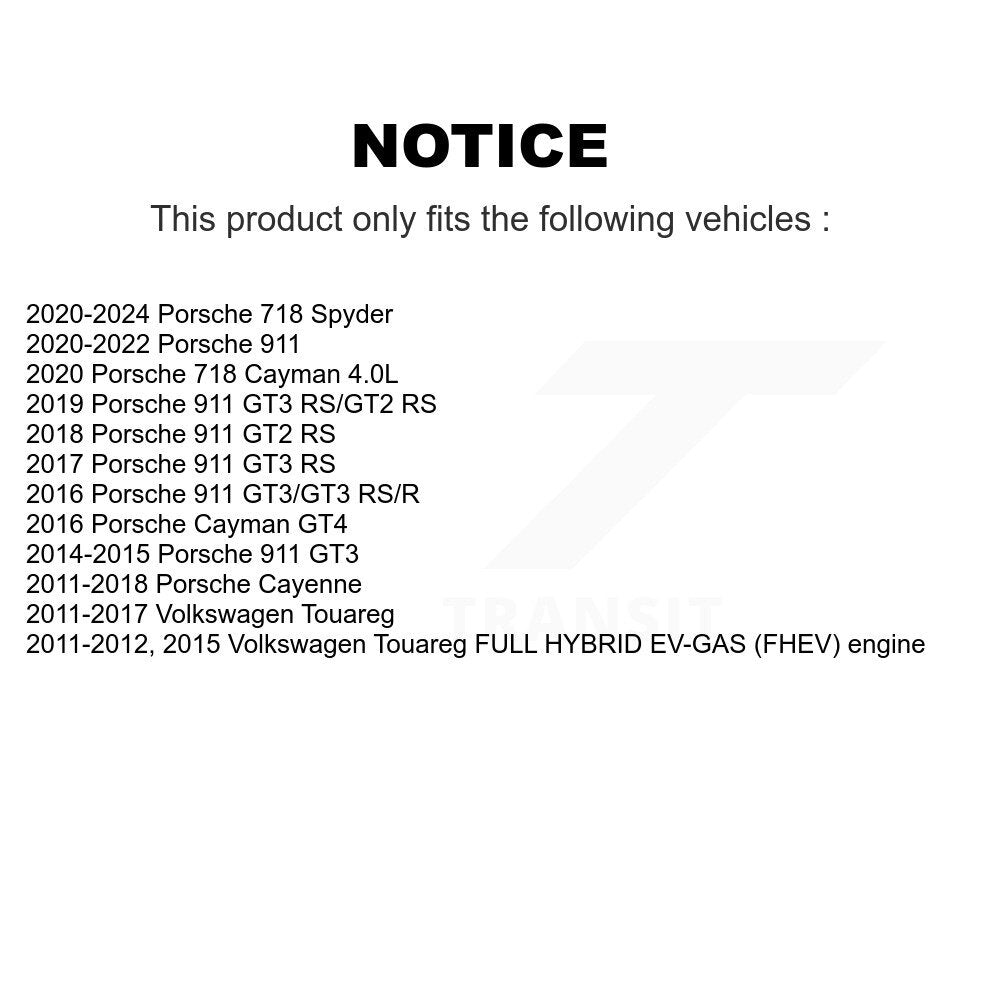 Ensemble de roulement de roue pour Porsche Volkswagen Touareg Cayenne 911 718 Spyder