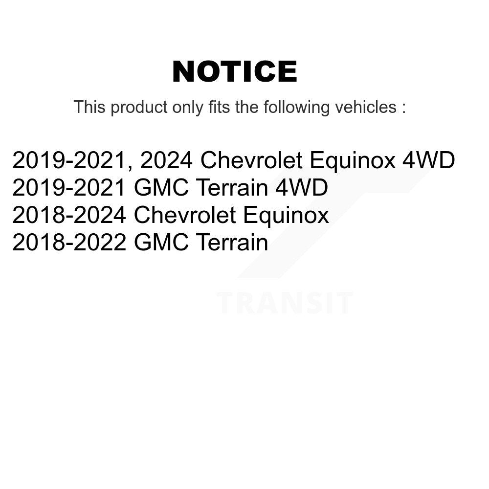 Ensemble de moyeu de roulement de roue pour Chevrolet Equinox GMC Terrain 70-513442