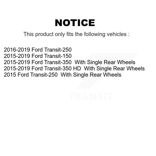 Ensemble de moyeu de roulement de roue avant, pour Ford Transit-250 Transit-150 Transit-350 H