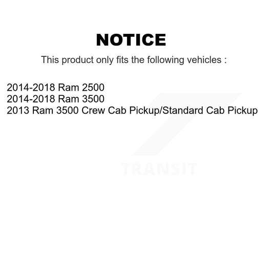 Ensemble de moyeu de roulement de roue avant pour Ram 2500 3500 70-515162